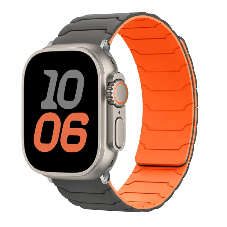 Bracelet de montre magnétique en silicone, pour Apple Watch 46mm / 49mm / 45mm / 44mm, pour Apple Watch 42mm / 41mm / 40mm / 38mm