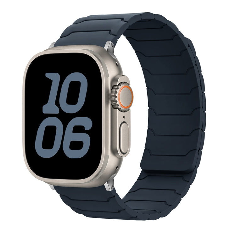 Bracelet de montre magnétique en silicone, pour Apple Watch 46mm / 49mm / 45mm / 44mm, pour Apple Watch 42mm / 41mm / 40mm / 38mm