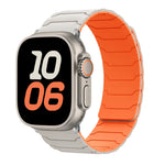 Bracelet de montre magnétique en silicone, pour Apple Watch 46mm / 49mm / 45mm / 44mm, pour Apple Watch 42mm / 41mm / 40mm / 38mm