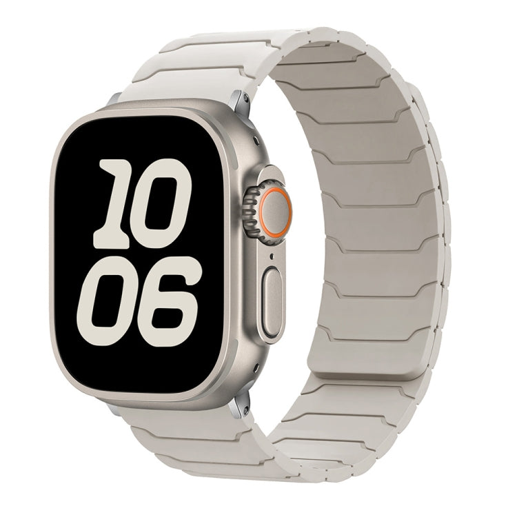 Bracelet de montre magnétique en silicone, pour Apple Watch 46mm / 49mm / 45mm / 44mm, pour Apple Watch 42mm / 41mm / 40mm / 38mm