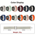 Bracelet de montre magnétique en silicone, pour Apple Watch 46mm / 49mm / 45mm / 44mm, pour Apple Watch 42mm / 41mm / 40mm / 38mm