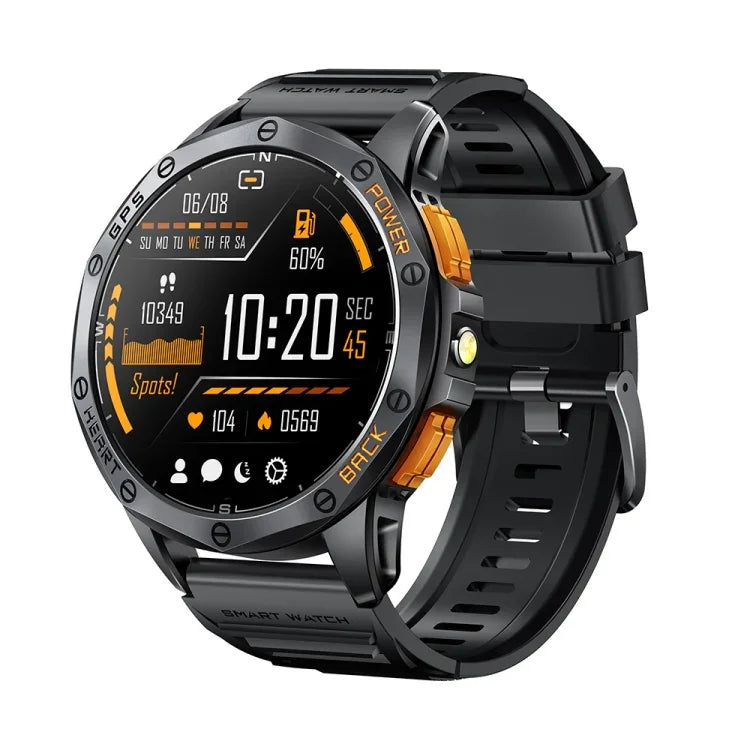 Montre connectée GPS sport LEMFO K67 avec écran AMOLED de 1,43 pouce, appels Bluetooth et suivi de la santé