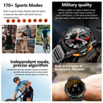 Montre connectée GPS sport LEMFO K67 avec écran AMOLED de 1,43 pouce, appels Bluetooth et suivi de la santé