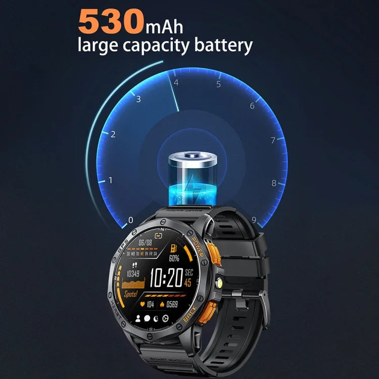 Montre connectée GPS sport LEMFO K67 avec écran AMOLED de 1,43 pouce, appels Bluetooth et suivi de la santé