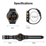 Montre connectée GPS sport LEMFO K67 avec écran AMOLED de 1,43 pouce, appels Bluetooth et suivi de la santé
