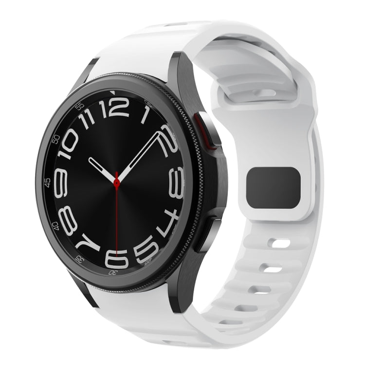 Bracelet de montre en silicone à boucle inversée texturé ondulé, pour Samsung Galaxy Watch 7 / 6 / 5 / 4
