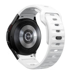 Bracelet de montre en silicone à boucle inversée texturé ondulé, pour Samsung Galaxy Watch 7 / 6 / 5 / 4