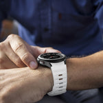 Bracelet de montre en silicone à boucle inversée texturé ondulé, pour Samsung Galaxy Watch 7 / 6 / 5 / 4