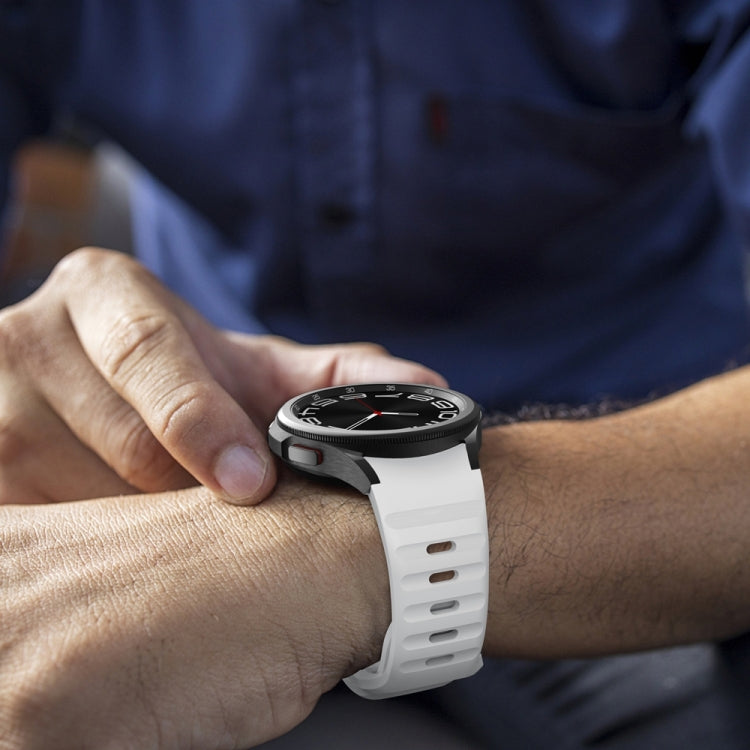 Bracelet de montre en silicone à boucle inversée texturé ondulé, pour Samsung Galaxy Watch 7 / 6 / 5 / 4