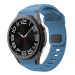 Bracelet de montre en silicone à boucle inversée texturé ondulé, pour Samsung Galaxy Watch 7 / 6 / 5 / 4