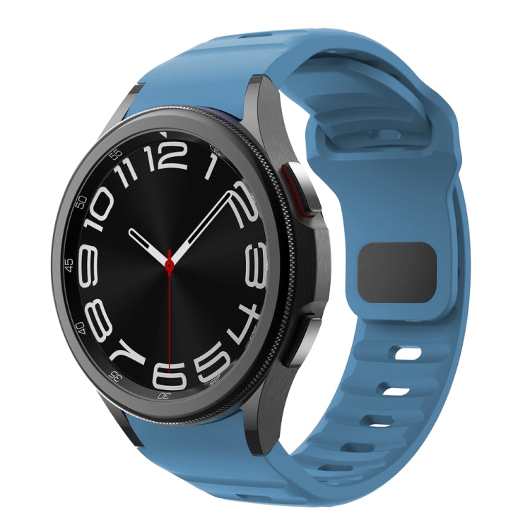 Bracelet de montre en silicone à boucle inversée texturé ondulé, pour Samsung Galaxy Watch 7 / 6 / 5 / 4