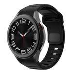Bracelet de montre en silicone à boucle inversée texturé ondulé, pour Samsung Galaxy Watch 7 / 6 / 5 / 4