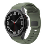 Bracelet de montre en silicone à boucle inversée texturé ondulé, pour Samsung Galaxy Watch 7 / 6 / 5 / 4