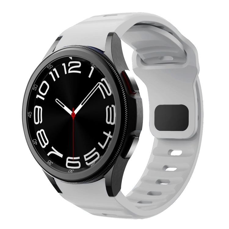 Bracelet de montre en silicone à boucle inversée texturé ondulé, pour Samsung Galaxy Watch 7 / 6 / 5 / 4