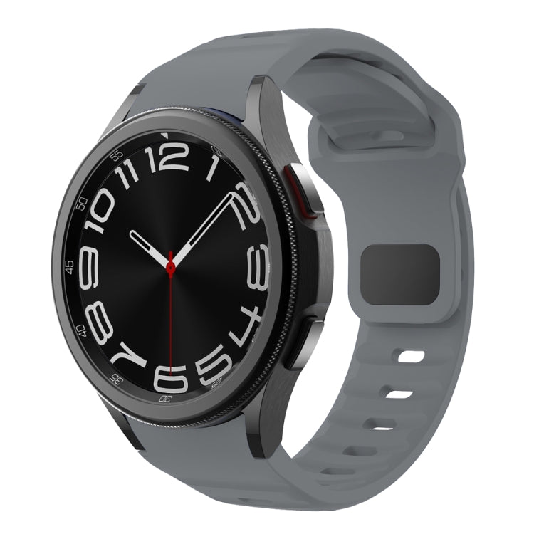 Bracelet de montre en silicone à boucle inversée texturé ondulé, pour Samsung Galaxy Watch 7 / 6 / 5 / 4