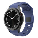 Bracelet de montre en silicone à boucle inversée texturé ondulé, pour Samsung Galaxy Watch 7 / 6 / 5 / 4