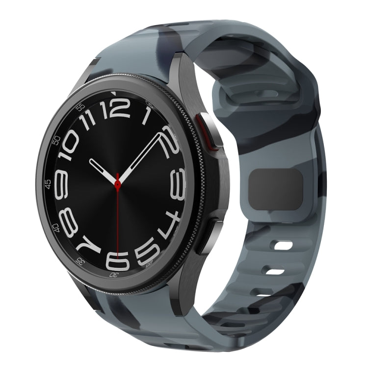 Bracelet de montre en silicone à boucle inversée texturé ondulé, pour Samsung Galaxy Watch 7 / 6 / 5 / 4