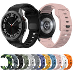 Bracelet de montre en silicone à boucle inversée texturé ondulé, pour Samsung Galaxy Watch 7 / 6 / 5 / 4