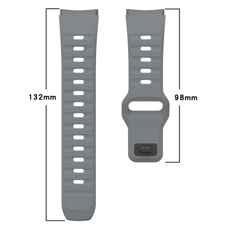 Bracelet de montre en silicone à boucle inversée texturé ondulé, pour Samsung Galaxy Watch 7 / 6 / 5 / 4