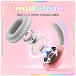 Casque de jeu e-sport ONIKUMA X33 avec lumière RGB monté sur tête, longueur de câble : 2 m, X33