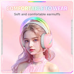 Casque de jeu e-sport ONIKUMA X33 avec lumière RGB monté sur tête, longueur de câble : 2 m, X33