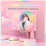 Casque de jeu e-sport ONIKUMA X33 avec lumière RGB monté sur tête, longueur de câble : 2 m, X33