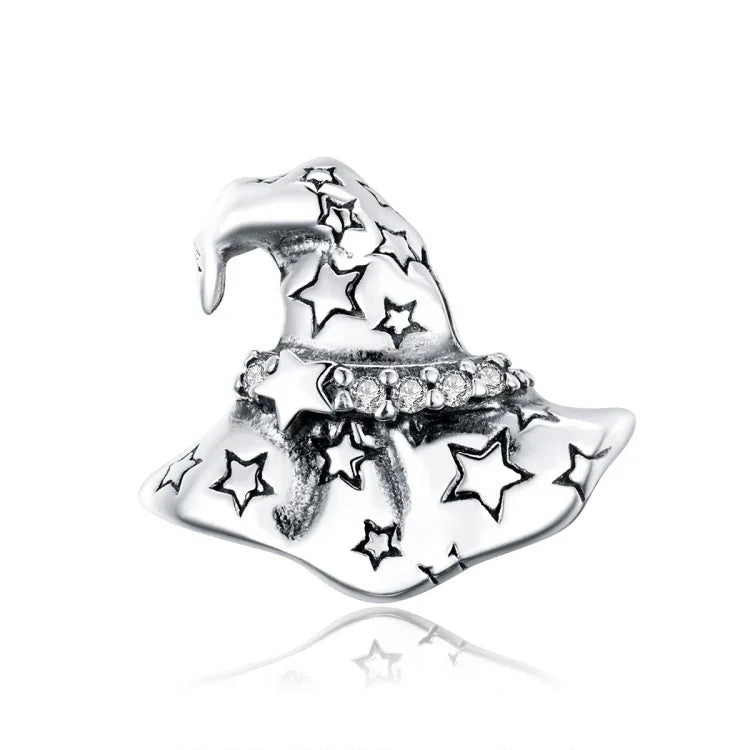 Perles Chapeau de Sorcière en Argent Sterling S925 Accessoires DIY pour Bracelet Collier, SCC1261