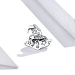 Perles Chapeau de Sorcière en Argent Sterling S925 Accessoires DIY pour Bracelet Collier, SCC1261