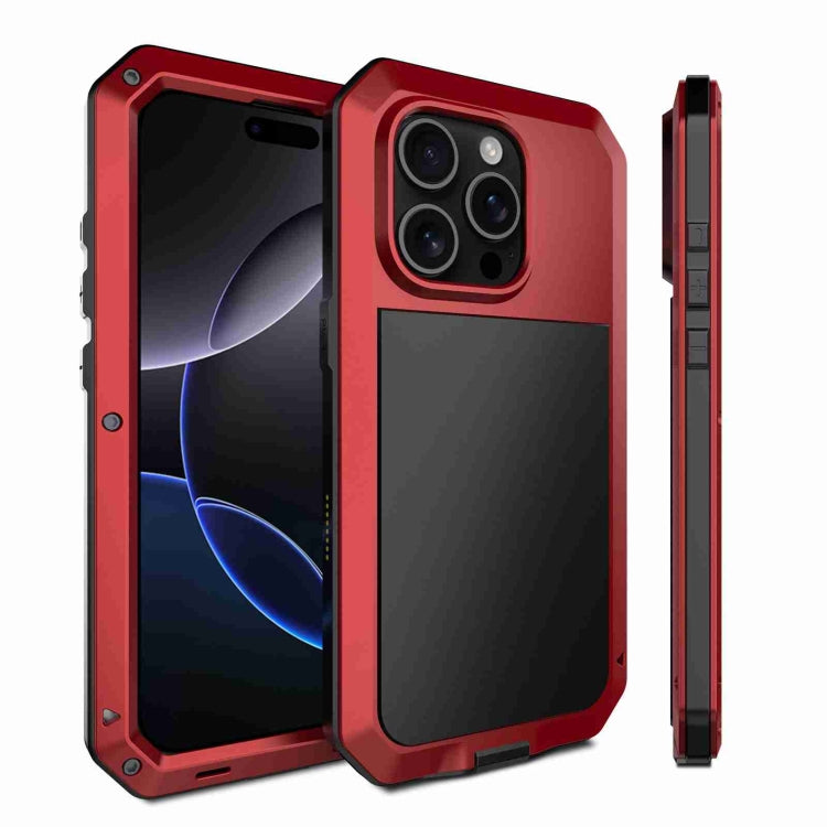 Coque de téléphone RedPepper Triple-proof en métal, Pour iPhone 17 Pro Max, Pour iPhone 17 Pro, Pour iPhone 17, Pour iPhone Air, Pour iPhone 16 Pro Max, Pour iPhone 16 Pro, Pour iPhone 16 Plus, Pour iPhone 16