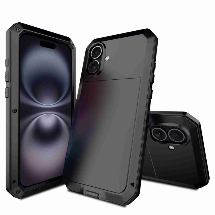 Coque de téléphone RedPepper Triple-proof en métal, Pour iPhone 17 Pro Max, Pour iPhone 17 Pro, Pour iPhone 17, Pour iPhone Air, Pour iPhone 16 Pro Max, Pour iPhone 16 Pro, Pour iPhone 16 Plus, Pour iPhone 16
