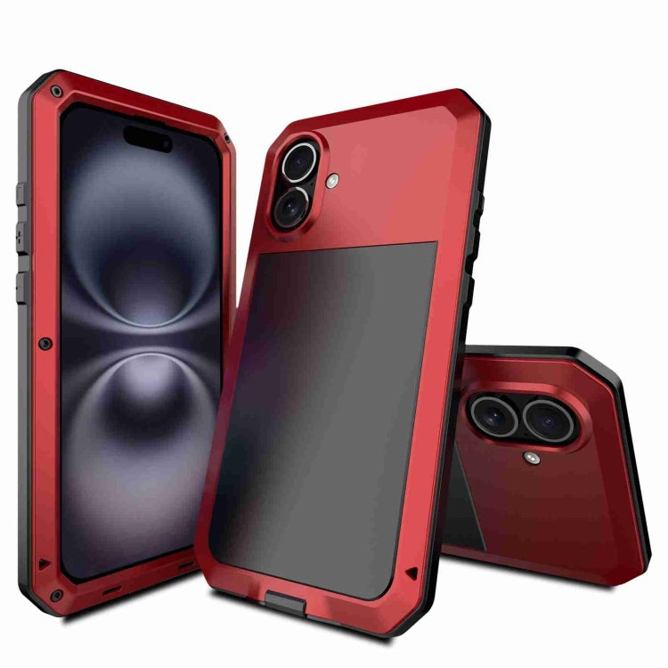 Coque de téléphone RedPepper Triple-proof en métal, Pour iPhone 17 Pro Max, Pour iPhone 17 Pro, Pour iPhone 17, Pour iPhone Air, Pour iPhone 16 Pro Max, Pour iPhone 16 Pro, Pour iPhone 16 Plus, Pour iPhone 16