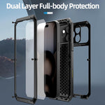 Coque de téléphone RedPepper Triple-proof en métal, Pour iPhone 17 Pro Max, Pour iPhone 17 Pro, Pour iPhone 17, Pour iPhone Air, Pour iPhone 16 Pro Max, Pour iPhone 16 Pro, Pour iPhone 16 Plus, Pour iPhone 16