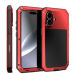 Coque de téléphone RedPepper Triple-proof en métal, Pour iPhone 17 Pro Max, Pour iPhone 17 Pro, Pour iPhone 17, Pour iPhone Air, Pour iPhone 16 Pro Max, Pour iPhone 16 Pro, Pour iPhone 16 Plus, Pour iPhone 16