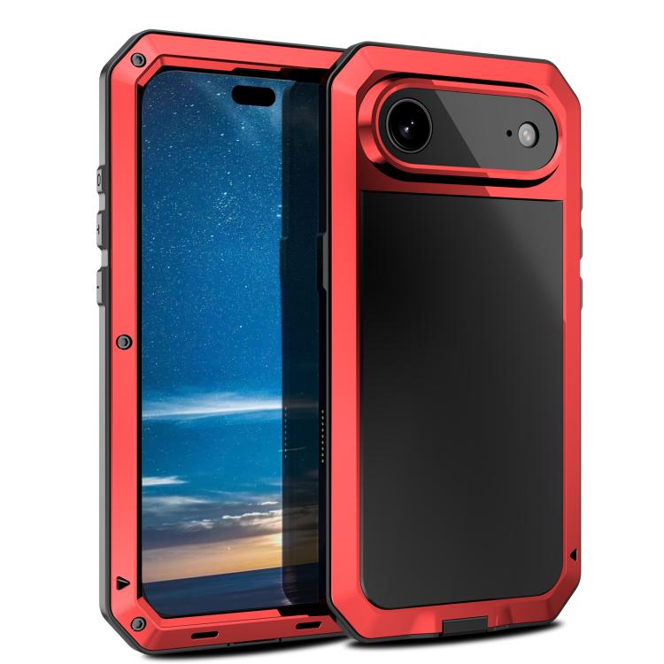 Coque de téléphone RedPepper Triple-proof en métal, Pour iPhone 17 Pro Max, Pour iPhone 17 Pro, Pour iPhone 17, Pour iPhone Air, Pour iPhone 16 Pro Max, Pour iPhone 16 Pro, Pour iPhone 16 Plus, Pour iPhone 16