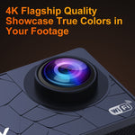 Caméra d'action I5-361 écran IPS HD 2,0 pouces grand angle 4K WiFi, I5-361 avec télécommande, I5-361 sans télécommande