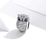 Perles Hibou en Argent Sterling S925 Accessoires DIY pour Bracelet Collier, SCC1607