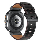Bracelet de montre en cuir style Mecha, pour Samsung Galaxy Watch Ultra 47mm / Ultra 2025