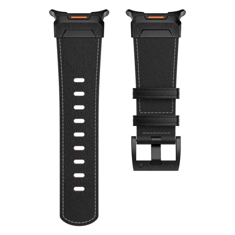 Bracelet de montre en cuir style Mecha, pour Samsung Galaxy Watch Ultra 47mm / Ultra 2025