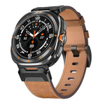 Bracelet de montre en cuir style Mecha, pour Samsung Galaxy Watch Ultra 47mm / Ultra 2025