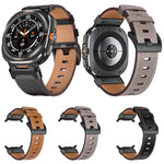 Bracelet de montre en cuir style Mecha, pour Samsung Galaxy Watch Ultra 47mm / Ultra 2025