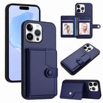 Étui de téléphone antivol RFID avec pochette pour cartes à bouton, Pour iPhone 17 Pro Max, Pour iPhone 17 Pro, Pour iPhone 17, Pour iPhone Air, Pour iPhone 16 Pro Max, Pour iPhone 16 Pro, Pour iPhone 16 Plus, Pour iPhone 16