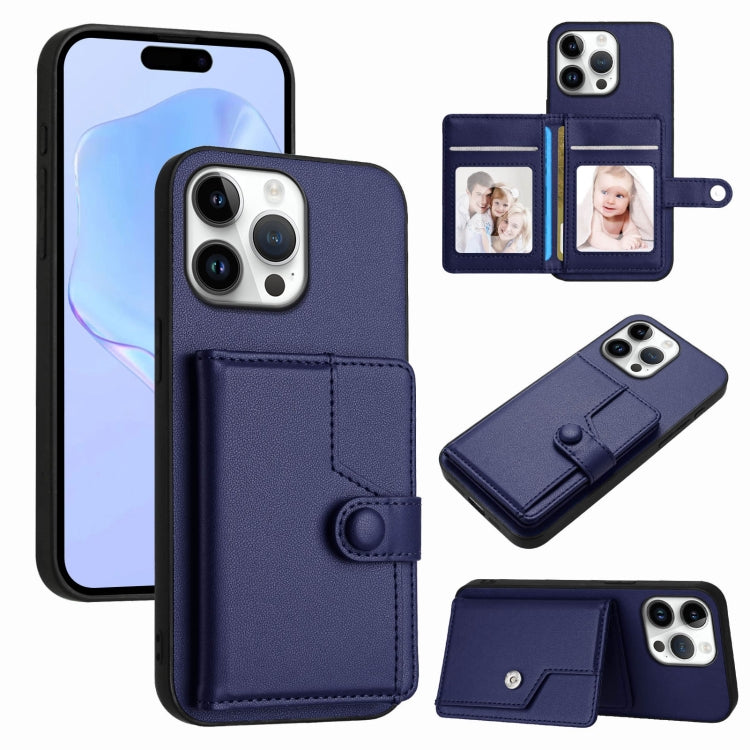 Étui de téléphone antivol RFID avec pochette pour cartes à bouton, Pour iPhone 17 Pro Max, Pour iPhone 17 Pro, Pour iPhone 17, Pour iPhone Air, Pour iPhone 16 Pro Max, Pour iPhone 16 Pro, Pour iPhone 16 Plus, Pour iPhone 16