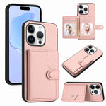 Étui de téléphone antivol RFID avec pochette pour cartes à bouton, Pour iPhone 17 Pro Max, Pour iPhone 17 Pro, Pour iPhone 17, Pour iPhone Air, Pour iPhone 16 Pro Max, Pour iPhone 16 Pro, Pour iPhone 16 Plus, Pour iPhone 16