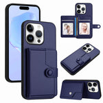 Étui de téléphone antivol RFID avec pochette pour cartes à bouton, Pour iPhone 17 Pro Max, Pour iPhone 17 Pro, Pour iPhone 17, Pour iPhone Air, Pour iPhone 16 Pro Max, Pour iPhone 16 Pro, Pour iPhone 16 Plus, Pour iPhone 16