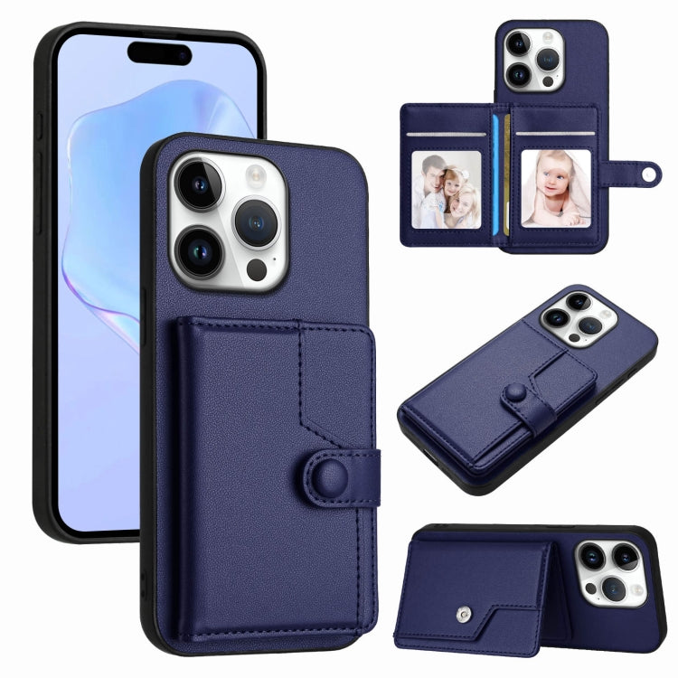 Étui de téléphone antivol RFID avec pochette pour cartes à bouton, Pour iPhone 17 Pro Max, Pour iPhone 17 Pro, Pour iPhone 17, Pour iPhone Air, Pour iPhone 16 Pro Max, Pour iPhone 16 Pro, Pour iPhone 16 Plus, Pour iPhone 16