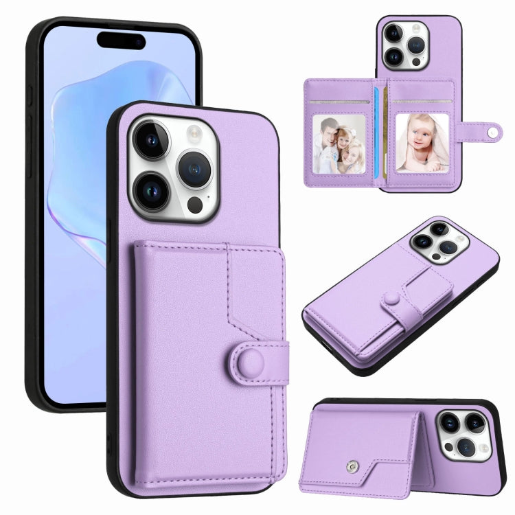 Étui de téléphone antivol RFID avec pochette pour cartes à bouton, Pour iPhone 17 Pro Max, Pour iPhone 17 Pro, Pour iPhone 17, Pour iPhone Air, Pour iPhone 16 Pro Max, Pour iPhone 16 Pro, Pour iPhone 16 Plus, Pour iPhone 16