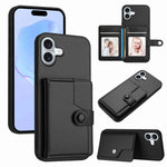 Étui de téléphone antivol RFID avec pochette pour cartes à bouton, Pour iPhone 17 Pro Max, Pour iPhone 17 Pro, Pour iPhone 17, Pour iPhone Air, Pour iPhone 16 Pro Max, Pour iPhone 16 Pro, Pour iPhone 16 Plus, Pour iPhone 16