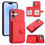 Étui de téléphone antivol RFID avec pochette pour cartes à bouton, Pour iPhone 17 Pro Max, Pour iPhone 17 Pro, Pour iPhone 17, Pour iPhone Air, Pour iPhone 16 Pro Max, Pour iPhone 16 Pro, Pour iPhone 16 Plus, Pour iPhone 16