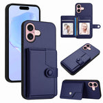 Étui de téléphone antivol RFID avec pochette pour cartes à bouton, Pour iPhone 17 Pro Max, Pour iPhone 17 Pro, Pour iPhone 17, Pour iPhone Air, Pour iPhone 16 Pro Max, Pour iPhone 16 Pro, Pour iPhone 16 Plus, Pour iPhone 16