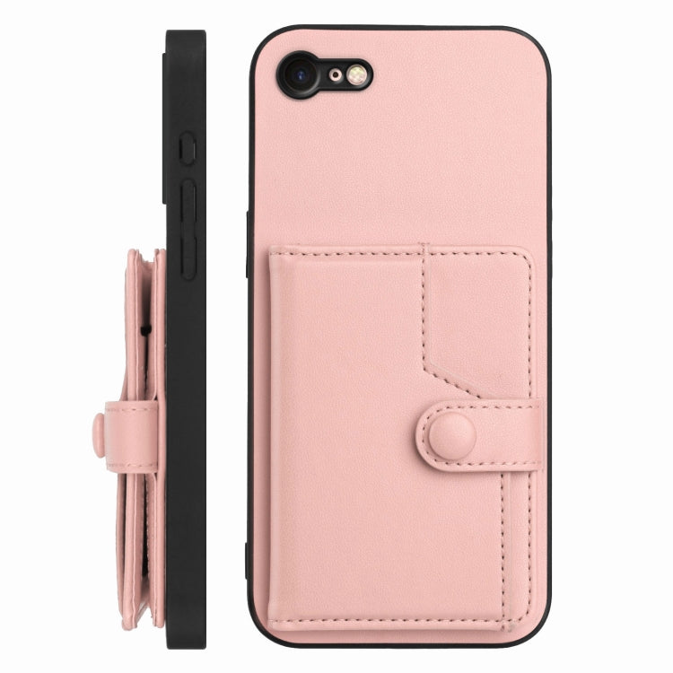Étui portefeuille antivol RFID avec bouton, pour iPhone SE 2022 / 2020, pour iPhone 13 Pro Max, pour iPhone 13 Pro, pour iPhone 13, pour iPhone 13 mini, pour iPhone 12, pour iPhone 12 Pro Max, pour iPhone 12 Pro